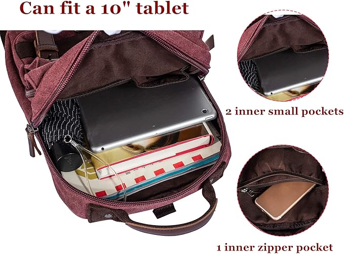 Leaper Retro Crossbody Bag Sling Bag Canvas Messenger Bag for Men Women Shoulder Bag Crossbody Handbags Satchel Travel Bag