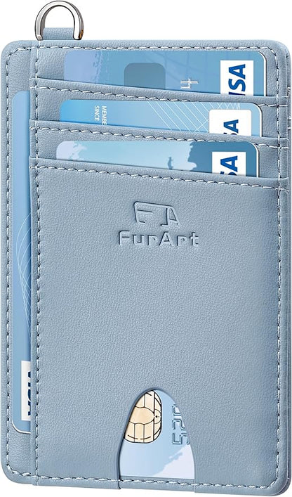 FurArt Slim Minimalist Wallet, Front Pocket Wallets, RFID Blocking, Credit Card Holder for Men
