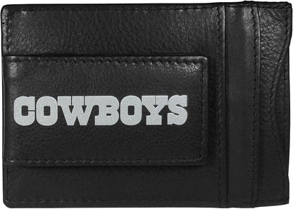 Siskiyou Sports NFL unisex Leather Cash & Cardholder & Money Clip