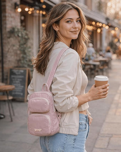 Reebok Unisex Crossbody Sling Bags – Compact Convertible Strap Cross Body Bag Travel Sling Bag - Gym & Travel Essential, Mikayla Ashen Lilac