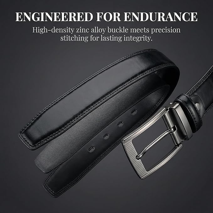 Luxury Crocodile Pattern Leather Belt with Automatic Buckle, Black and Brown, Gold and Gunmetal Buckle, Ratchet Design