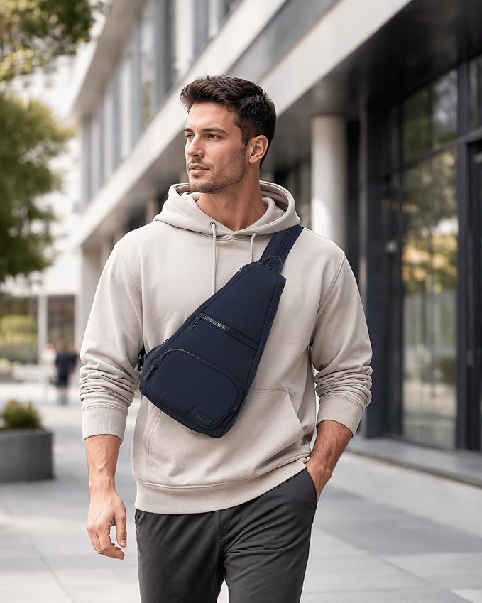 Reebok Unisex Crossbody Sling Bags – Compact Convertible Strap Cross Body Bag Travel Sling Bag - Gym & Travel Essential, Maeve Eastcoast Blue