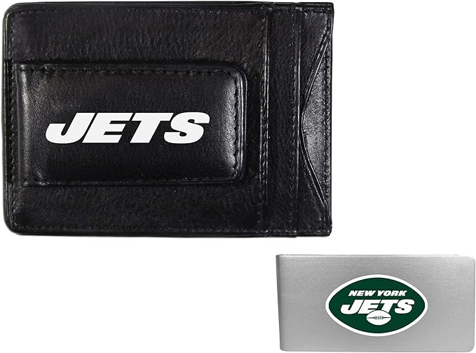 Siskiyou Sports NFL unisex Leather Cash & Cardholder & Money Clip