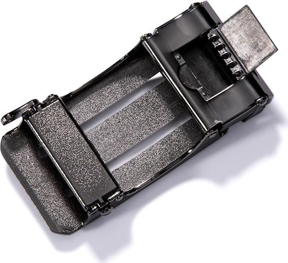 Barry.Wang Mens Belts Leather Ratchet Automatic Buckle Slide Click 1 3/8" Designer Dress Fashion Classic Casual Work Business