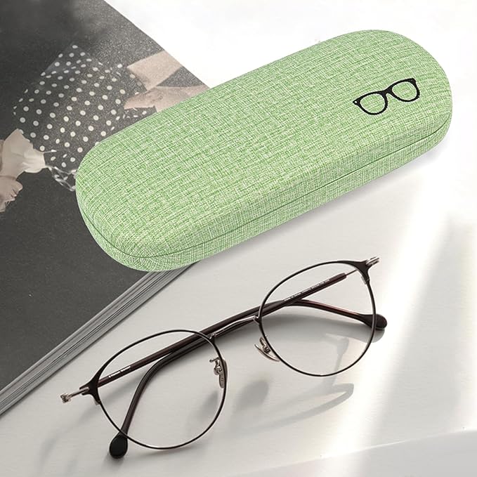 RayLove 3-Pack Hard Shell Eyeglasses Case Large Reading Glasses Hard Case