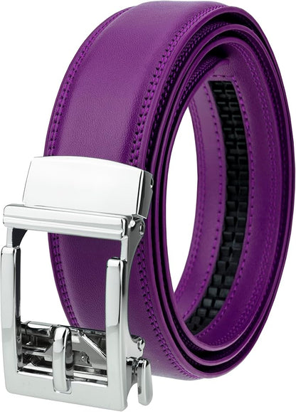 Gelante Ratchet Belt for Men, Mens Belts Leather 1.3'' Adjustable Trim to Fit Dress Belt