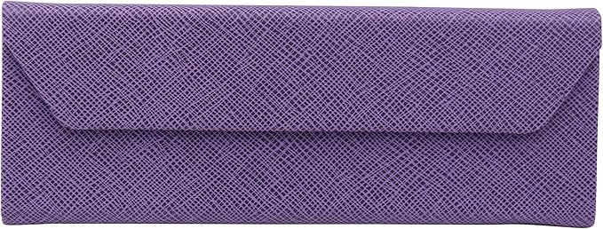 Real Sic Glasses Case for Men and Women - Magnetic Folding Hard Shell Sunglass Holder - Inspired by Solid Color