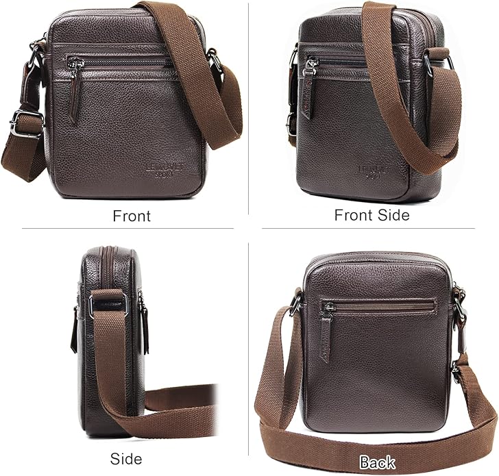 Small/Medium Crossbody bag for men shoulder bag mens purse satchel leather messenger bag gift man
