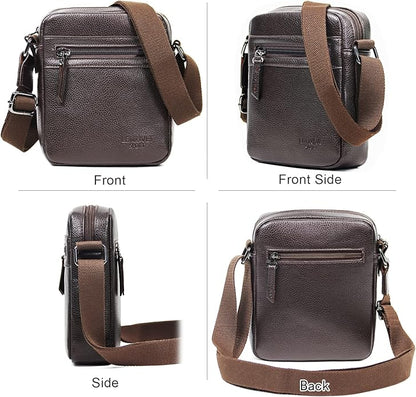Small/Medium Crossbody bag for men shoulder bag mens purse satchel leather messenger bag gift man