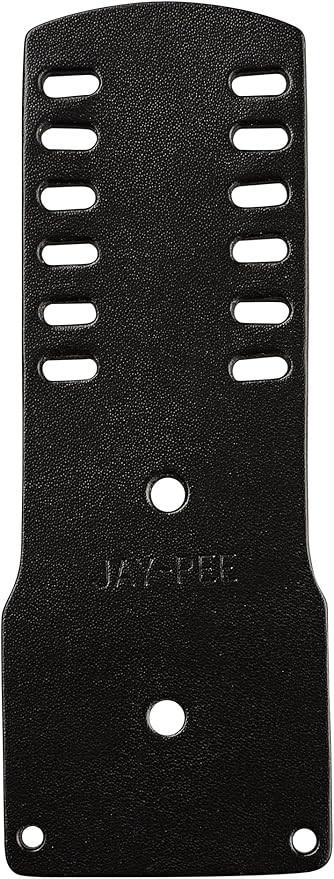Jay-Pee Police Citation Badge Holder Name Tag Holder Six Bars Black Leather