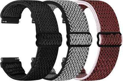 TumpCez Quick Release Watch Band - Choice of Width -18mm 19mm 20mm 22mm 24mm Watch Bands, Solo Loop Adjustable Elastic Nylon Watch Straps Replacement Wristband for Men Women