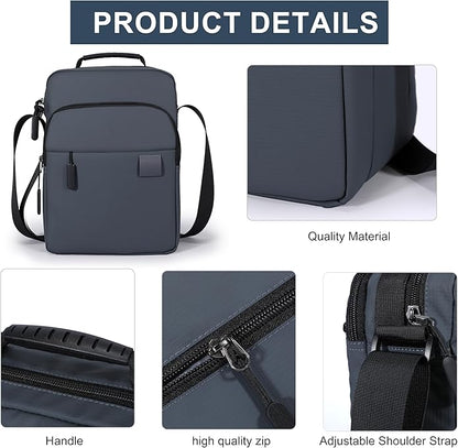 Messenger Bag for Men Sling Bag Anti Theft Crossbody Shoulder Bag Large Capacity Business Satchel for Travel Work
