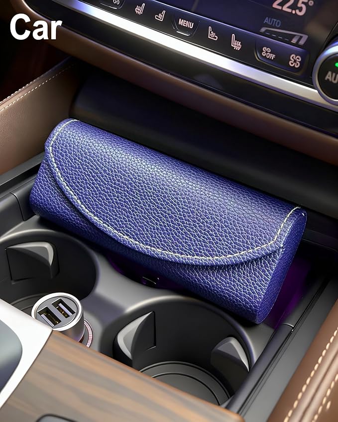 RayLove Ultimate Glasses Case Kit, Hard Shell Sunglasses and Eyeglass Case with Cleaning Cloth, Screwdriver, Ear Hooks