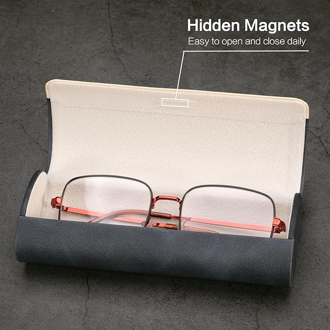 Vemiss Hard Shell Eyeglass Cases, Lightweight Portable Glasses Case for Women Men