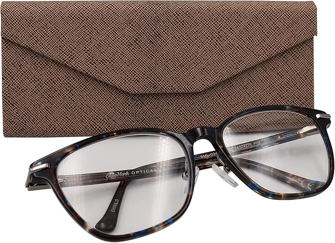 Real Sic Glasses Case for Men and Women - Magnetic Folding Hard Shell Sunglass Holder - Inspired by Solid Color