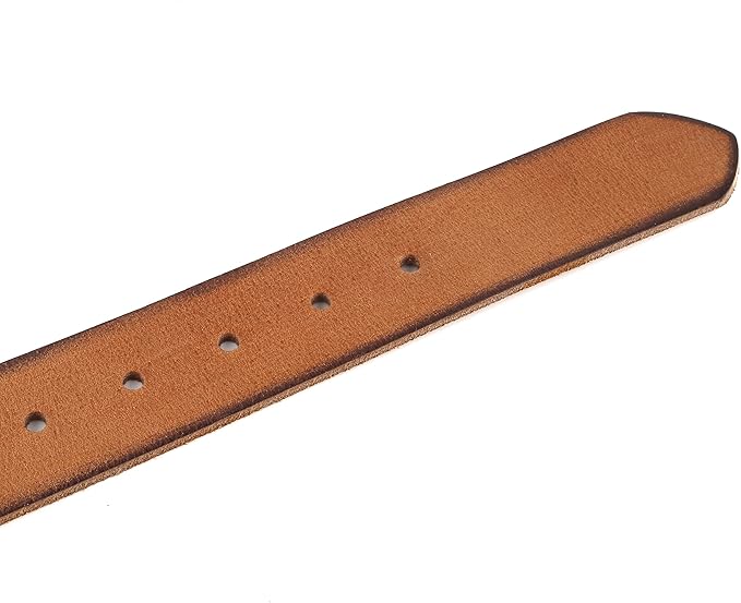 F&L CLASSIC Belt for buckle men Snap on Strap Full Grain One Piece Leather no buckle,1 1/2" Wide, USA