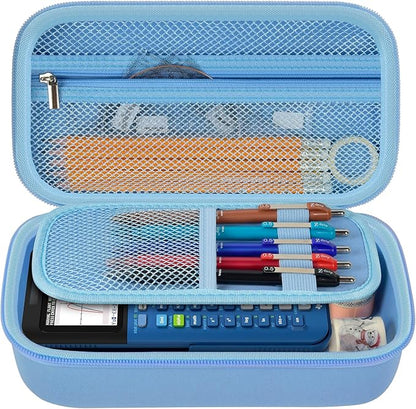 ANKHOH Pencil Case Pen Pouch Bag, Large Capacity Pencils Organizer Holder Office College Stationery Pen Marker Storage Supplies for adults, NOT INTENDED FOR USE BY CHILDREN 12 AND UNDER(Blue)