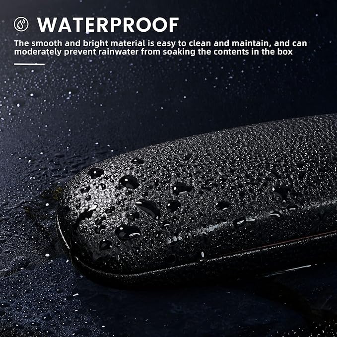 molshine Hard Shell PU Leather Glasses Case,Travel Portable Eyeglass Case for Men Women Girl Travel Study Work