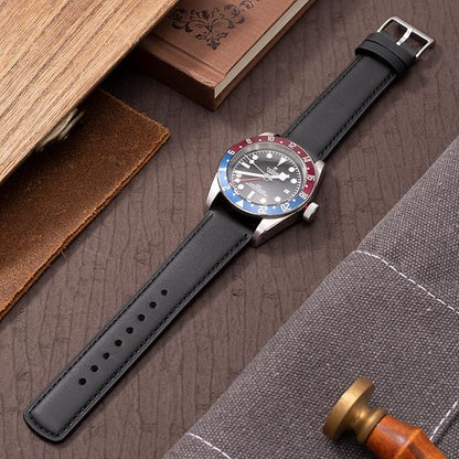 SEURE Quick Release Watch Band,Top Genuine Leather Watch Straps 19mm 20mm 21mm 22mm 24mm for Men and Women