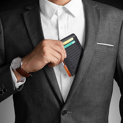 Slim Money Clip Wallet for Men RFID Blocking Bifold Minimalist Front Pocket Wallet, Credit Card Holder for Men Gift