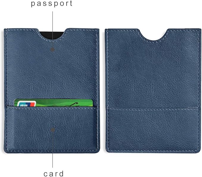 XEYOU Passport Holder Cover - Ultra Slim Premium Vegan Leather Travel Wallet Case Cover