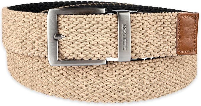 Tommy Hilfiger Men's Reversible Leather Belt, 2‑in‑1 Design for Dress Or Casual Wear