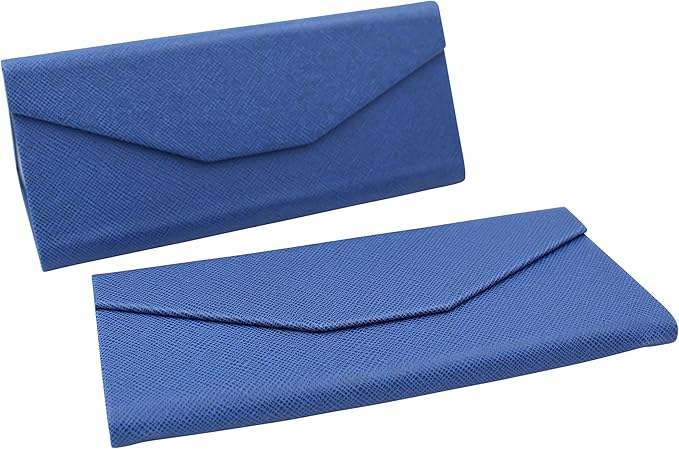 Real Sic Glasses Case for Men and Women - Magnetic Folding Hard Shell Sunglass Holder - Inspired by Solid Color