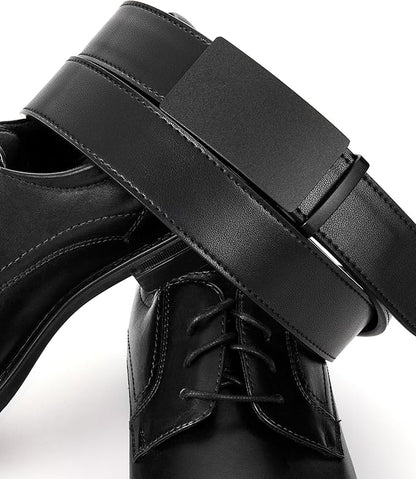CHAOREN Mens Belt Leather Ratchet Belt - Customizable Fit, Effortless Style (35mm)