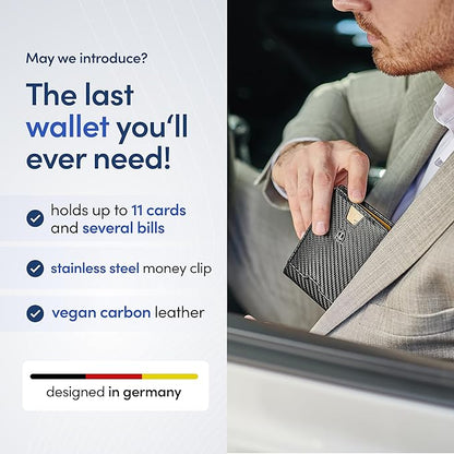 TRAVANDO Mens Wallet with Money Clip AUSTIN RFID Blocking Bifold Credit Card Holder for Men with Gift Box