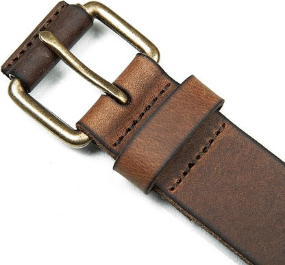Lucky Brand Men's Jeans Leather Belt| Classic| Casual| Dress| Everyday| American Heritage| Genuine Leather| Metal Buckle