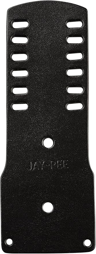 Jay-Pee Police Citation Badge Holder Name Tag Holder Six Bars Black Leather