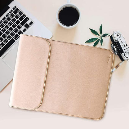 MOSISO Laptop Case 13.3 inch, 13-13.3 inch Laptop Sleeve Compatible with MacBook Neo 13 A18 Pro A3404 /Air 13/Pro 13/Pro 14 M5 M4 M3 M2 M1, Faux Suede Leather Case with Small Bag, Rose Gold