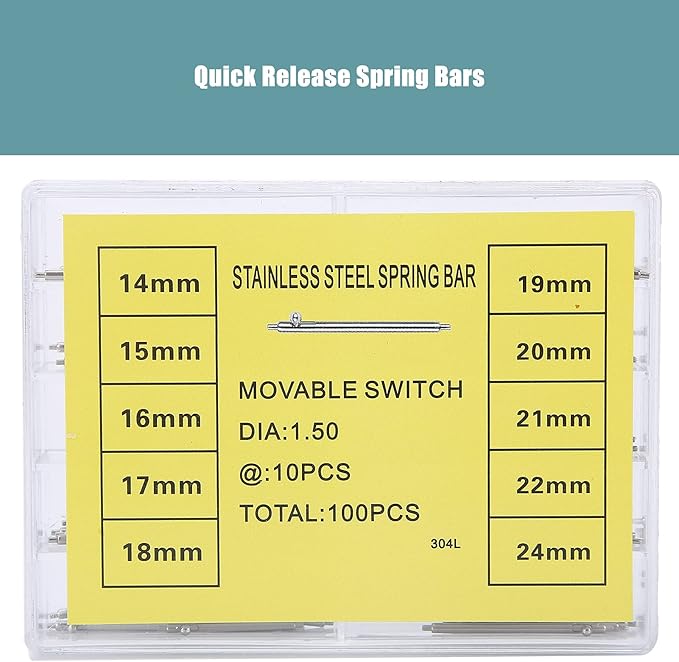 Quick Release Spring Bars Pins, Strap Link Pins Watch Repair Accessories Quick Release Spring Spring for Watch