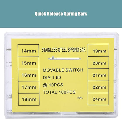 Quick Release Spring Bars Pins, Strap Link Pins Watch Repair Accessories Quick Release Spring Spring for Watch