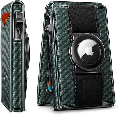 BULLIANT Men Wallet Gift Boxed,Slim Front Pocket Wallet Money Clip Card Holder 3.8"x2.7",Pop-up Access