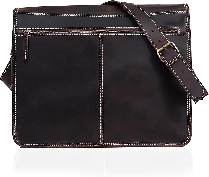 11 inch Small Crossbody Shoulder Genuine Leather iPad/Tablet Vintage Messenger Bag For 10.5 inch iPad Pro for Women & Men