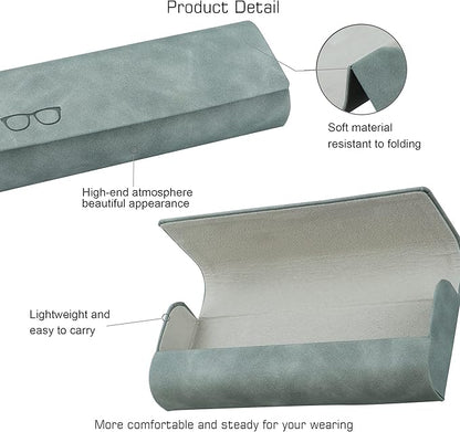 VisionGlobal Hard Shell Eyeglass Case for Eyeglasses and Sunglasses for Men/Women and Kids