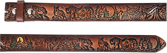 Gelante Genuine Full Grain Leather Belt Strap without Belt Buckle