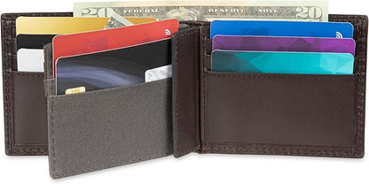 Dickies Men's RFID Everyday Leather Bifold Chain Wallet Black