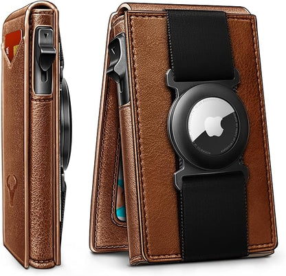 BULLIANT Men Wallet Gift Boxed,Slim Front Pocket Wallet Money Clip Card Holder 3.8"x2.7",Pop-up Access