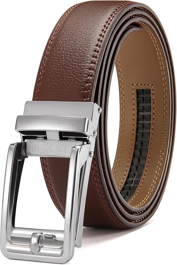 CHAOREN Click Belts for Men - Mens Ratchet Belt 1 3/8" for Dress Pants - Perfect Companion to Men's Oxfords