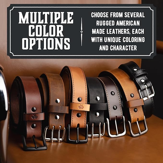 American Made Leather Belts for Men | Men's Leather Belt | Made in the USA Mens Belt