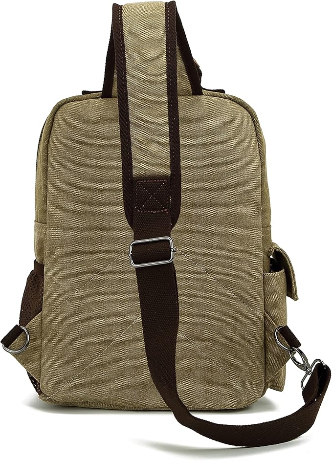 Sechunk Canvas Messenger Bag Sling Bag Crossbody Bag Shoulder Bag Retro Cross Body Handbags