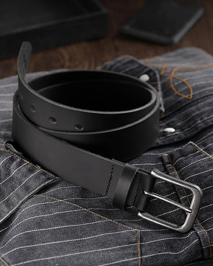 CHAOREN Mens Belts Leather - 35mm Genuine Leather Belt for Jeans - Men Gift for Casual Dress