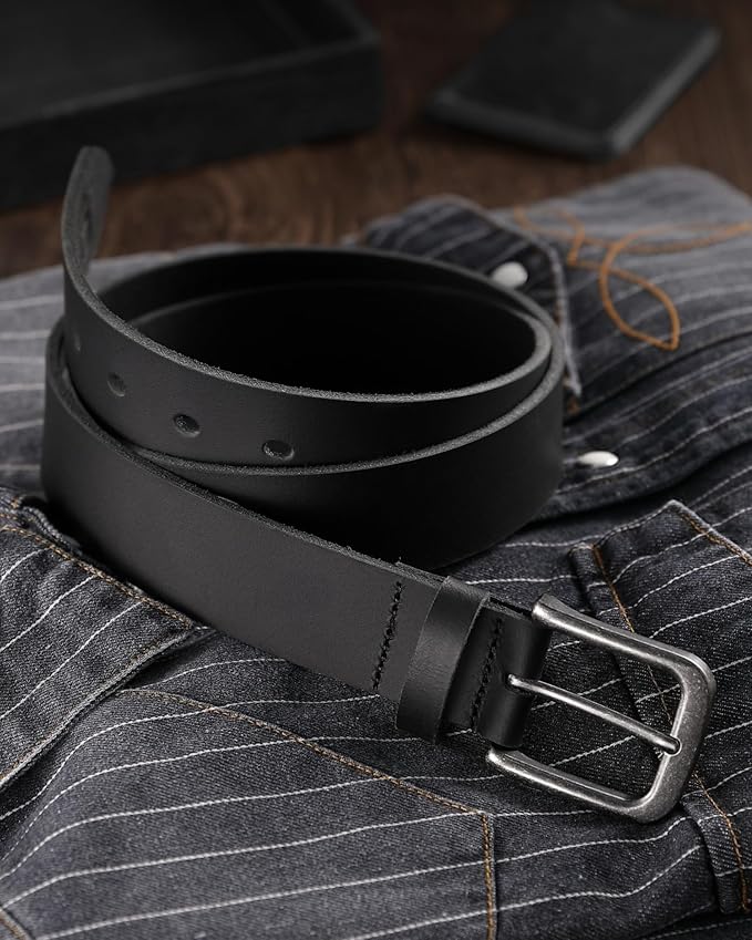 CHAOREN Mens Belts Leather - 35mm Genuine Leather Belt for Jeans - Men Gift for Casual Dress