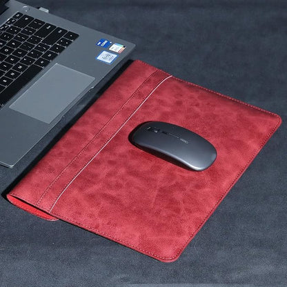 13 Inch Leather Laptop Sleeve Compatible with MacBook Neo 13" 2026 & MacBook Air/Pro 13" (M5/M4/M3/M2/M1, 2025-2018), Magnetic Buckle Closure Protective Case Cover,Red