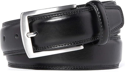 Fabio Valenti Genuine Leather Dress Belts For Men - Mens Belt For Suits, Jeans, Uniform With Single Prong Buckle