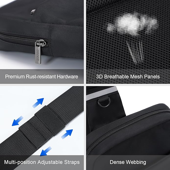 OSOCE Small Sling Bag for Men and Women with RFID Pocket, Anti Theft Crossbody Chest Bag Casual Travel Bag for Hiking