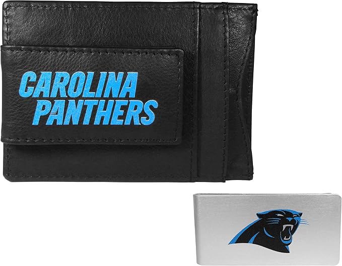 Siskiyou Sports NFL unisex Leather Cash & Cardholder & Money Clip