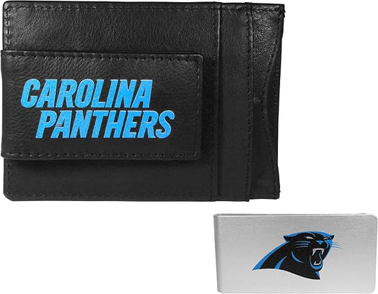 Siskiyou Sports NFL unisex Leather Cash & Cardholder & Money Clip